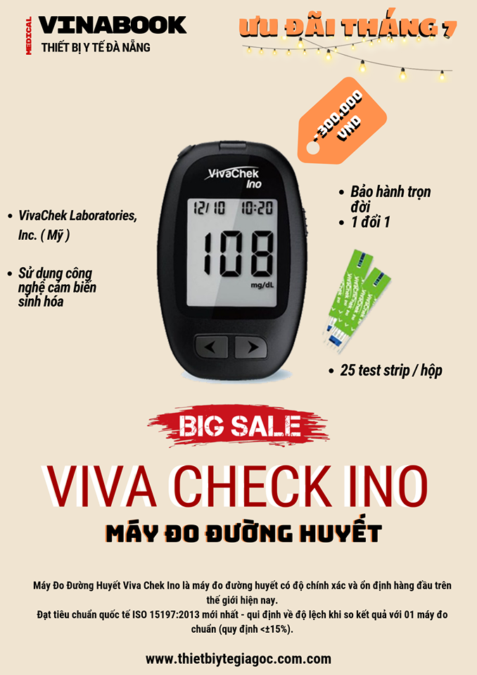 Máy đo đường huyết Viva chek ino